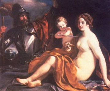  Mars Peintre - Venus Mars et Cupidon Baroque Guercino